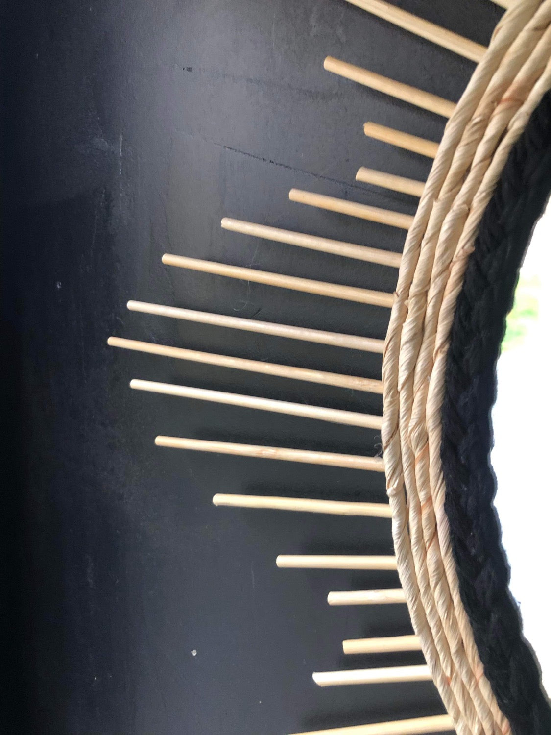 Miroir étoile/soleil en bois 60cm