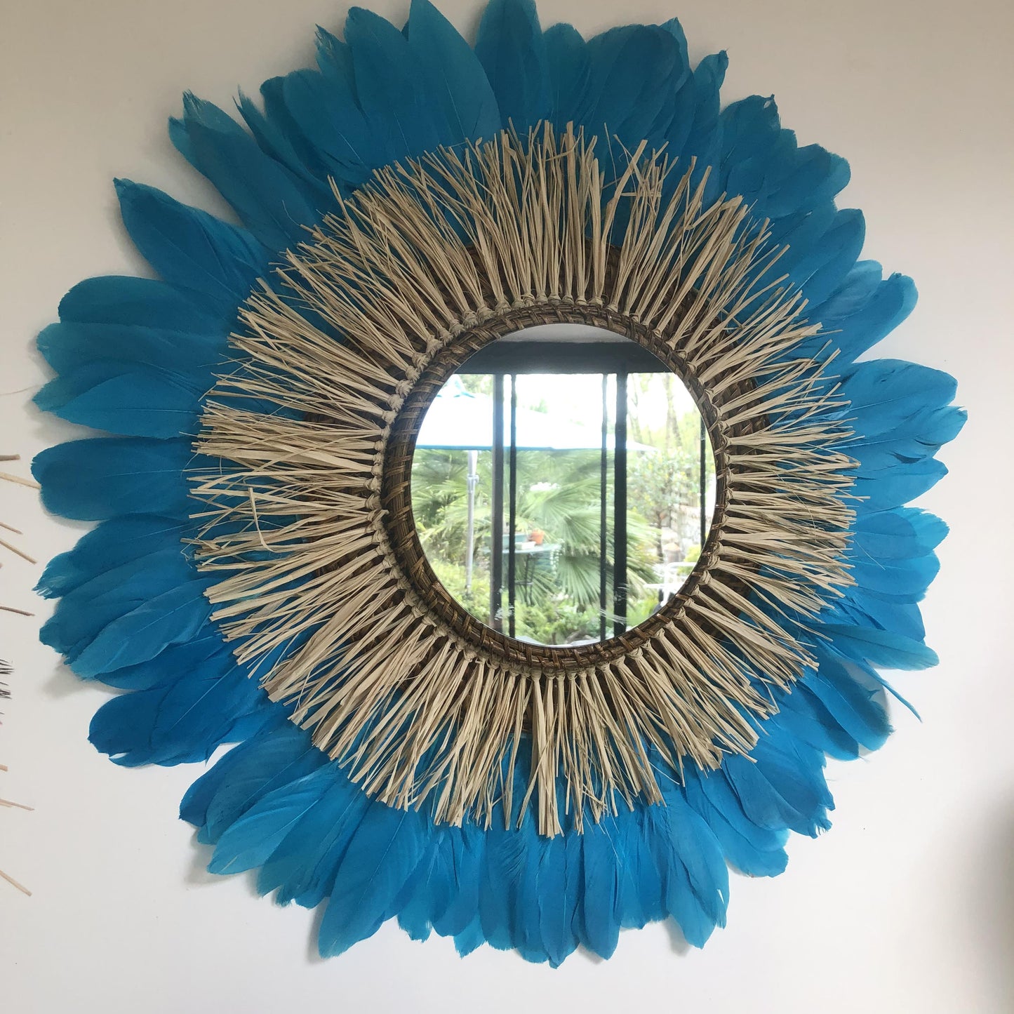 Miroir décoratif aux couleurs de printemps