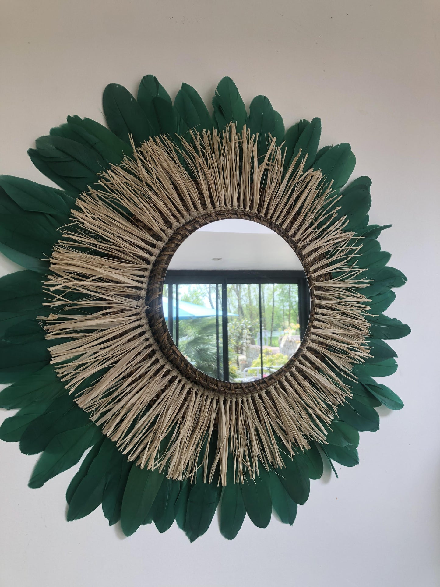 Miroir décoratif aux couleurs de printemps