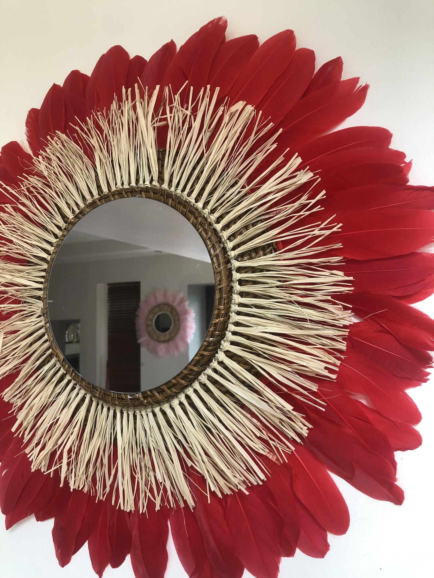 Miroir décoratif aux couleurs de printemps