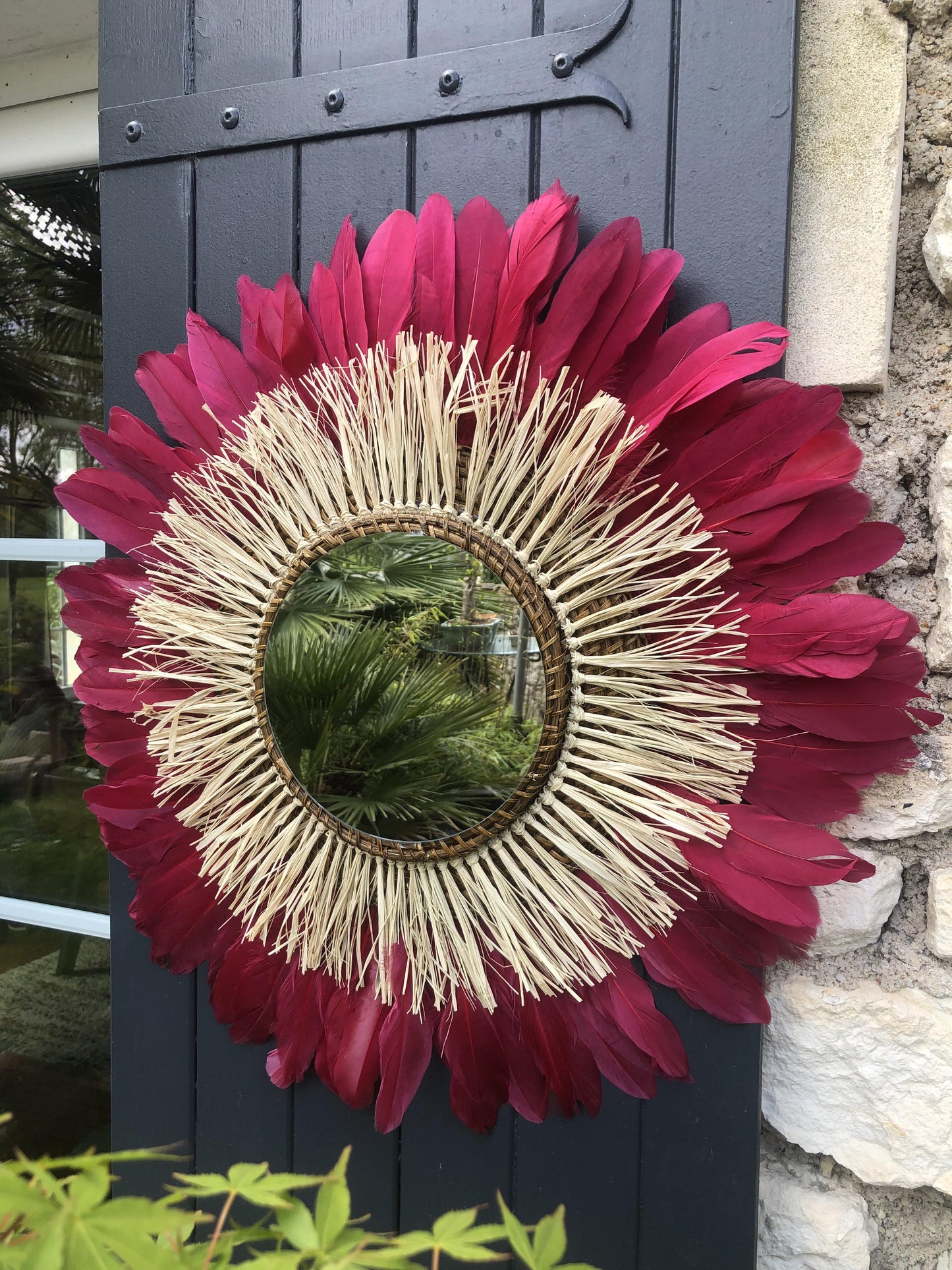 Miroir décoratif aux couleurs de printemps