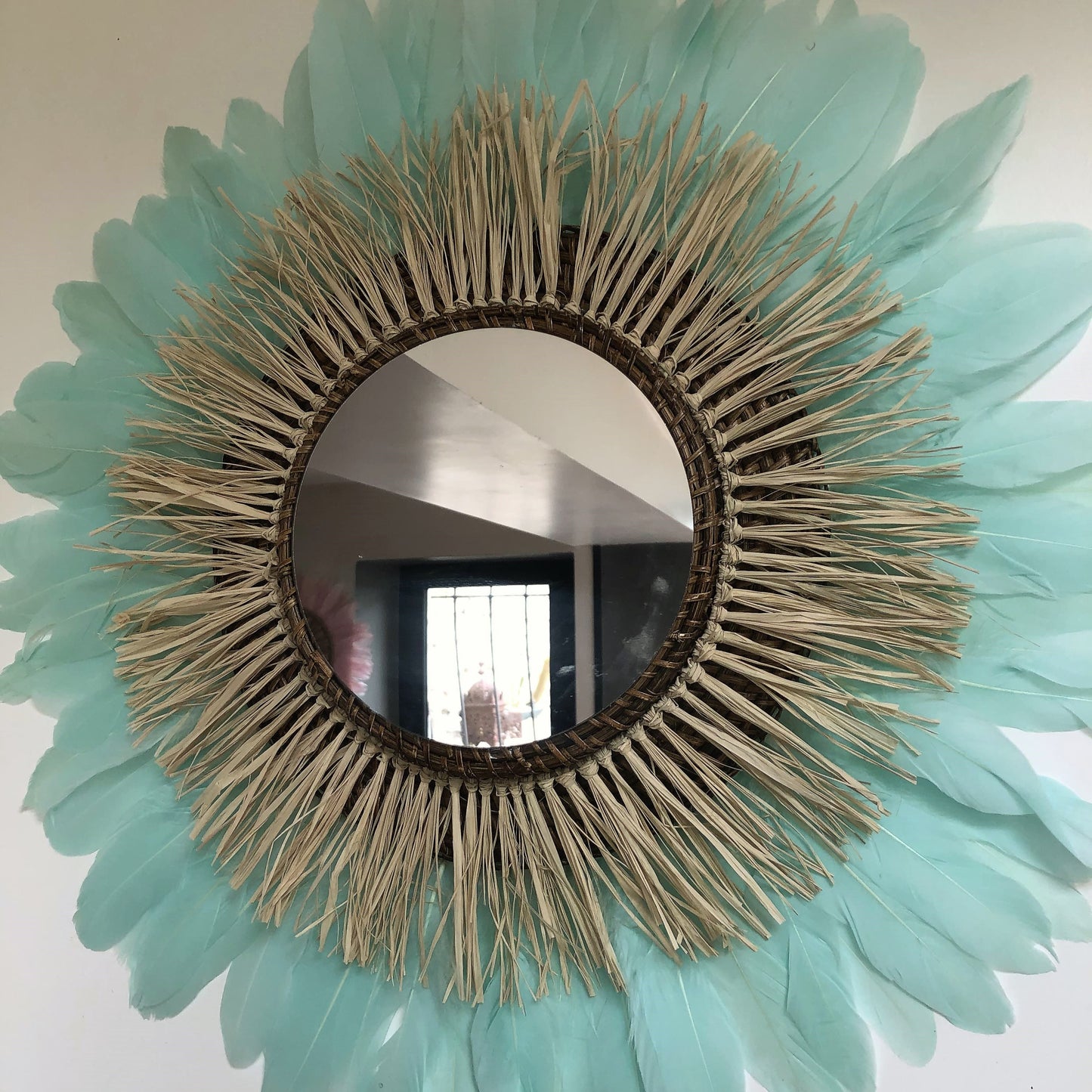 Miroir décoratif aux couleurs de printemps