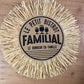 Décoration murale toile de jute et raphia 65 cm