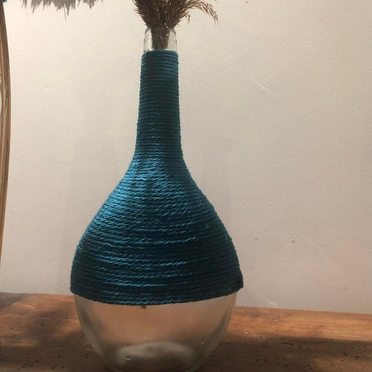 vase bleu petrole swanell