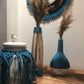 Vases with pampas