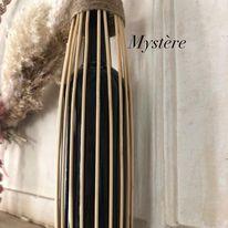 Bamboo and rope vase