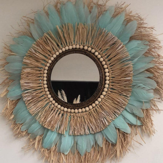 miroir enplume turquoise swanell