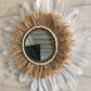 miroir plume rond blanc swanell